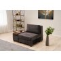 Atelier del Sofa Fotelja na razvlačenje Perenna Chenille Left Anthracite - slika 2