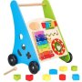 ECO TOYS Edukativna drvena guralica činele + kocke - slika 2