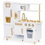 ECO TOYS Velika drvena kuhinja za decu white and gold - slika 2
