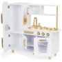 ECO TOYS Velika drvena kuhinja za decu white and gold - slika 3