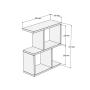 HOME LINE Pomoćni stočić Zet Walnut - slika 5
