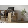 HOME LINE Pomoćni stočić Dakota Sapphire Oak - slika 1