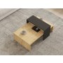 HOME LINE Sto za dnevnu sobu Glow Sapphire Oak Anthracite - slika 3