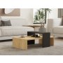 HOME LINE Sto za dnevnu sobu Glow Sapphire Oak Anthracite - slika 1