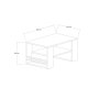 HOME LINE Sto za dnevnu sobu Iris Rebap - slika 4