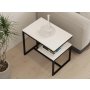 HOME LINE Pomoćni stočić Wengen White - slika 3