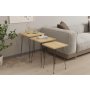 HOME LINE Set stolova Mali Sapphire Oak - slika 1