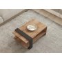 HOME LINE Sto za dnevnu sobu Ova Atlantic Pine Anthracite - slika 3