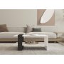HOME LINE Sto za dnevnu sobu Funda White Anthracite - slika 2