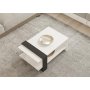 HOME LINE Sto za dnevnu sobu Funda White Anthracite - slika 3
