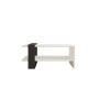 HOME LINE Sto za dnevnu sobu Funda White Anthracite - slika 5