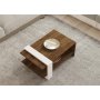 HOME LINE Sto za dnevnu sobu Gaye Walnut White - slika 3