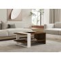 HOME LINE Sto za dnevnu sobu Gaye Walnut White - slika 1