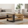 HOME LINE Sto za dnevnu sobu Yonca Sapphire Oak Anthracite - slika 1