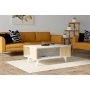 HOME LINE Sto za dnevnu sobu Seda Antik White Sapphire Oak - slika 1