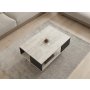 HOME LINE Sto za dnevnu sobu Seda Antik White Anthracite - slika 3