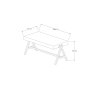 HOME LINE Sto za dnevnu sobu Room Atlantic Pine - slika 4