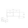HOME LINE Sto za dnevnu sobu Nando Atlantic Pine - slika 5