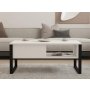 HOME LINE Sto za dnevnu sobu Devon White - slika 2