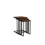 HOME LINE Set stolova Pino Walnut - slika 4
