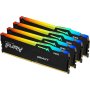 KINGSTON DIMM DDR5 128GB (4x32GB kit) 5600MHz KF556C40BBAK4-128 Fury Beast RGB Black XMP - slika 1