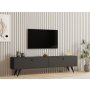 HOME LINE TV polica Paris Anthracite - slika 2