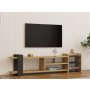 HOME LINE TV polica Elis Sapphire Oak Anthracite - slika 2