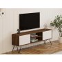HOME LINE TV polica Eva Walnut White - slika 3