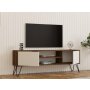 HOME LINE TV polica Eva Walnut White - slika 4