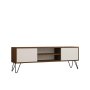 HOME LINE TV polica Eva Walnut White - slika 5