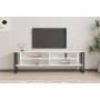 HOME LINE TV polica Cupe White - slika 1
