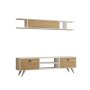 HOME LINE TV polica Italo White Sapphire Oak - slika 4