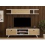 HOME LINE TV polica Italo White Sapphire Oak - slika 1