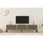 HOME LINE TV polica Sahra Sapphire Oak Anthracite - slika 1