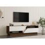 HOME LINE TV polica Koza Walnut White - slika 2