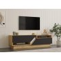 HOME LINE TV polica Yaprak Sapphire Oak Anthracite - slika 2