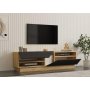 HOME LINE TV polica Yaprak Sapphire Oak Anthracite - slika 3