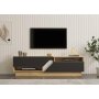HOME LINE TV polica Yaprak Sapphire Oak Anthracite - slika 1