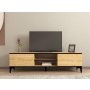 HOME LINE TV polica Donat Sapphire Oak Black - slika 1