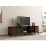 HOME LINE TV polica Erem Walnut Black - slika 3