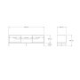 HOME LINE TV polica Mono Walnut - slika 4