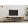 HOME LINE TV polica Ponza Sapphire Oak Anthracite - slika 2