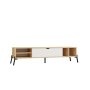 HOME LINE TV polica Ponza Sapphire Oak White - slika 4