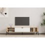 HOME LINE TV polica Ponza Sapphire Oak White - slika 1