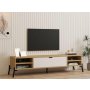 HOME LINE TV polica Santa Sapphire Oak White - slika 2