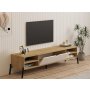 HOME LINE TV polica Santa Sapphire Oak White - slika 3