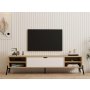 HOME LINE TV polica Santa Sapphire Oak White - slika 1