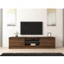 HOME LINE TV polica Olca Walnut Anthracite - slika 1