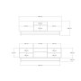 HOME LINE TV polica Wood Walnut - slika 5