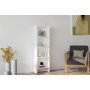 HOME LINE Polica za knjige Barkin White - slika 1
